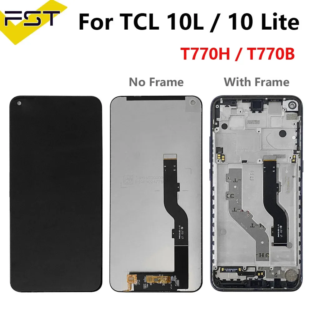 

Display LCD For TCL 10L LCD TCL 10 Lite T770H T770B LCD Display Touch Screen Digitizer Assembly With Frame Spare Repair Parts