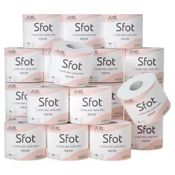 6Rolls of Household Paper Towels on Behalf of the Roll Paper Five Layers of Thickened Core Roll Toilet Paper Toilet Paper