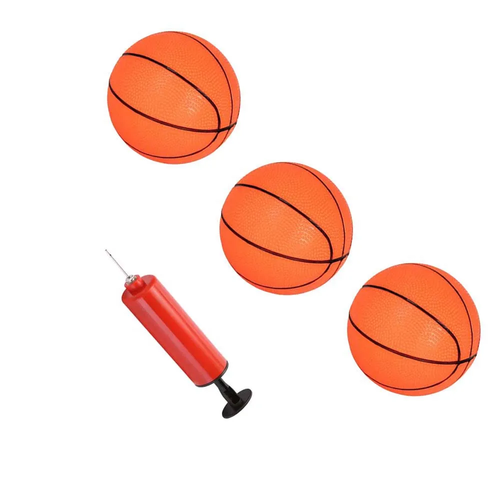 Conjunto inflável de basquete brinquedo infantil 10cm esportes internos mini bebê vermelho inflável ao ar livre