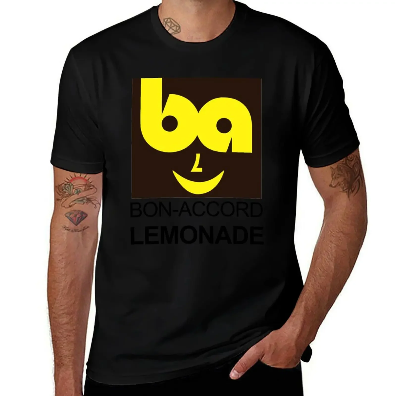 Bon Accord Lemonade' (1970s-80s) T-Shirt summer top oversized graphic tee men clothes