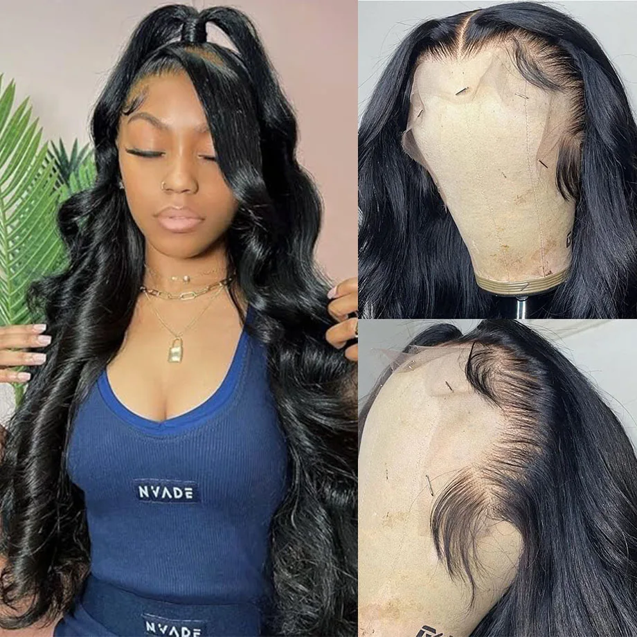 

Парик из натуральных волос на кружеве с объемной волной 13x6 Hd Парики с фронтальной частью шнурка для чернокожих женщин 30 32 дюйма Бразильский парик 13x4 на кружеве на продажу