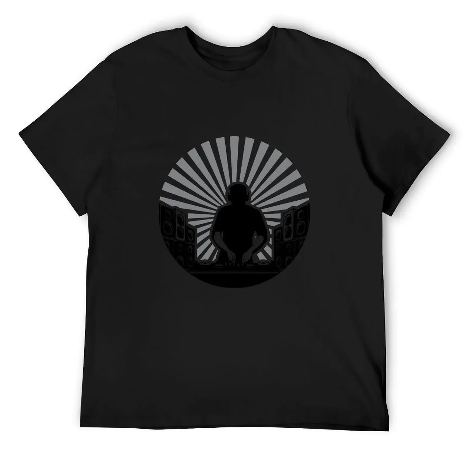 

Sunburst DJ DeeJays Clubbing Turntables Music BLACK T-Shirt anime for a boy mens white t shirts