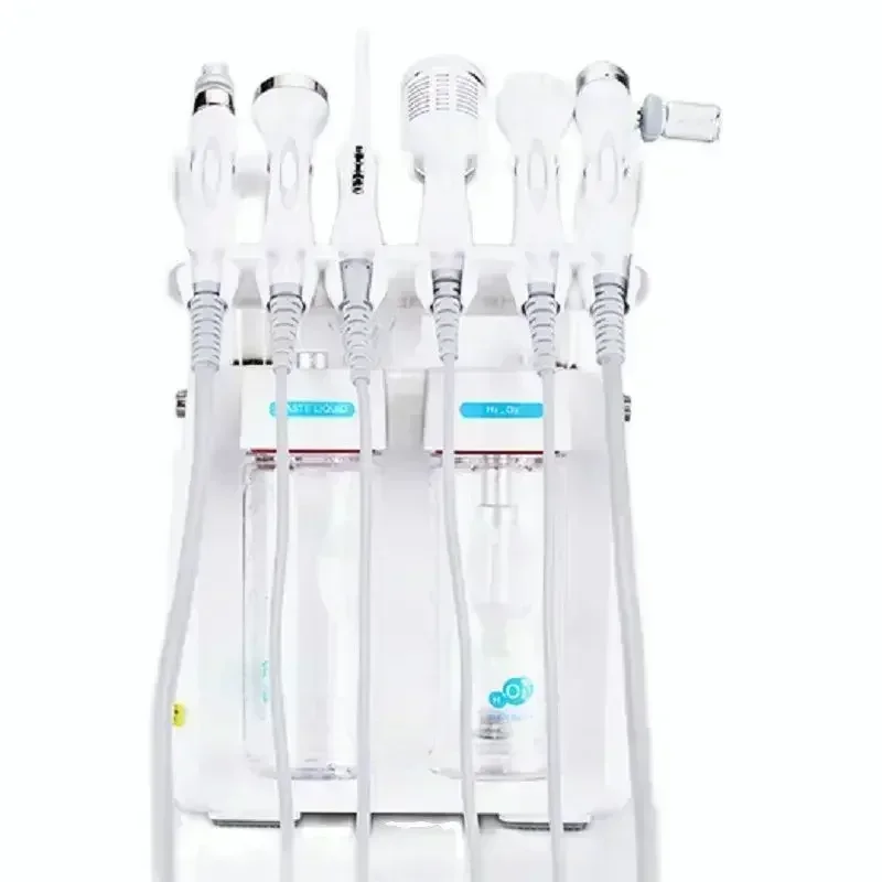 Máquina hidrofacial 7 en 1 H2O2 para limpieza de la piel, exfoliación por chorro de oxígeno y agua para uso doméstico