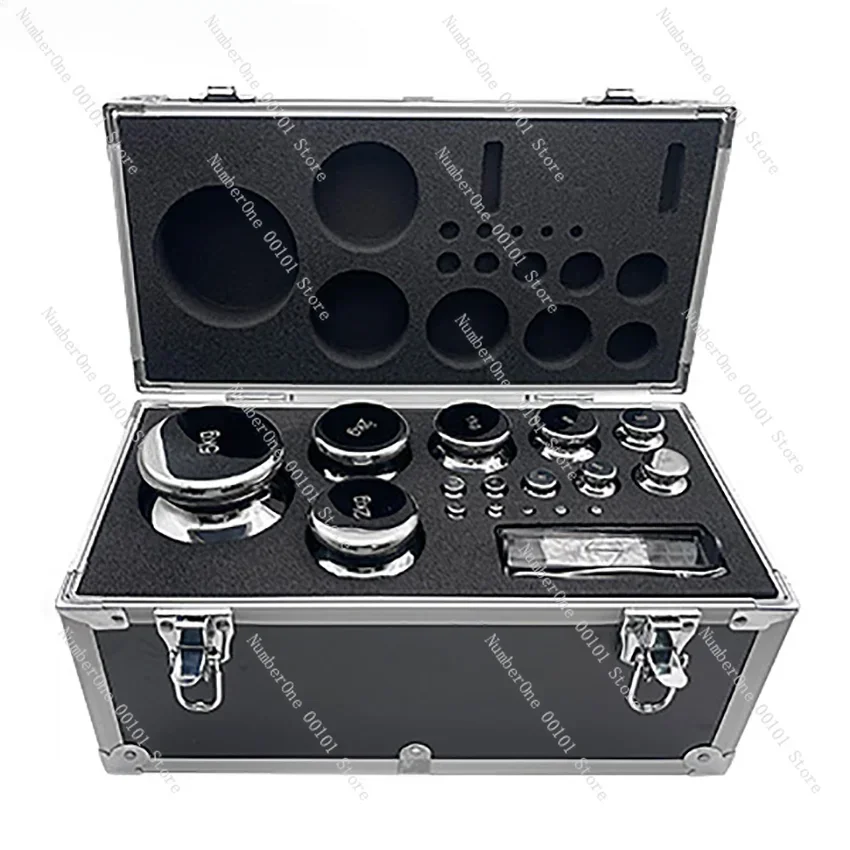 Scale Calibration Weights Kit Set Laboratory High precision Gram Scale F1 Grade 28 pcs 1mg-5kg 304 Stainless Steel Digital