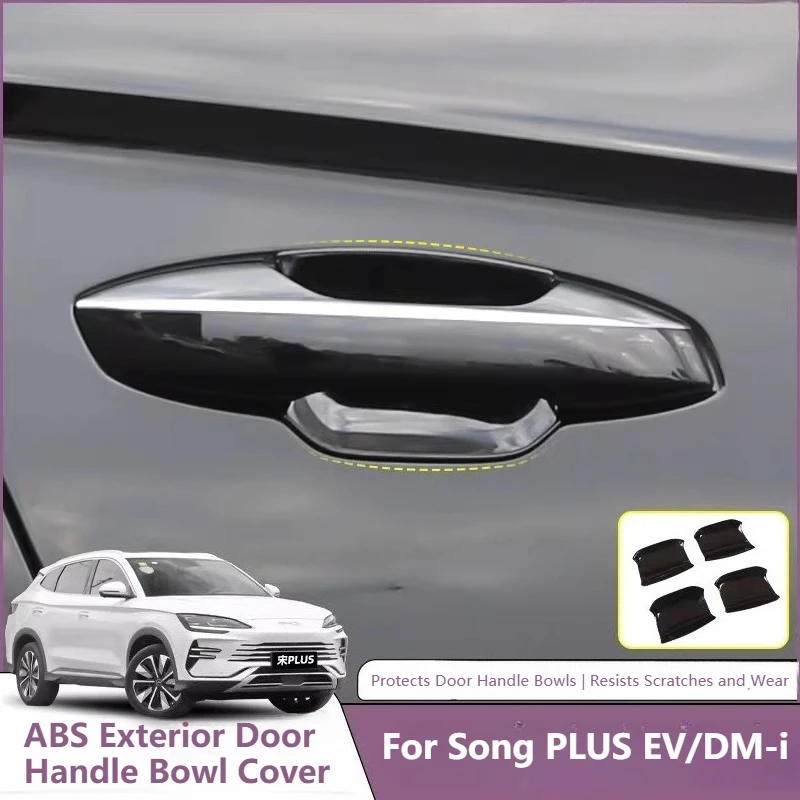 

For BYD Song Plus Seal U DMI EV Sealion 6 ABS Exterior Door Handle Bowl Cover Scratch-Resistant Door Handle Protector Trim