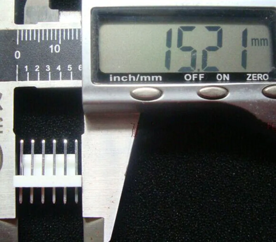 640454 -6 conector 6 pinos 2,54 mm 180 graus 100 unidades