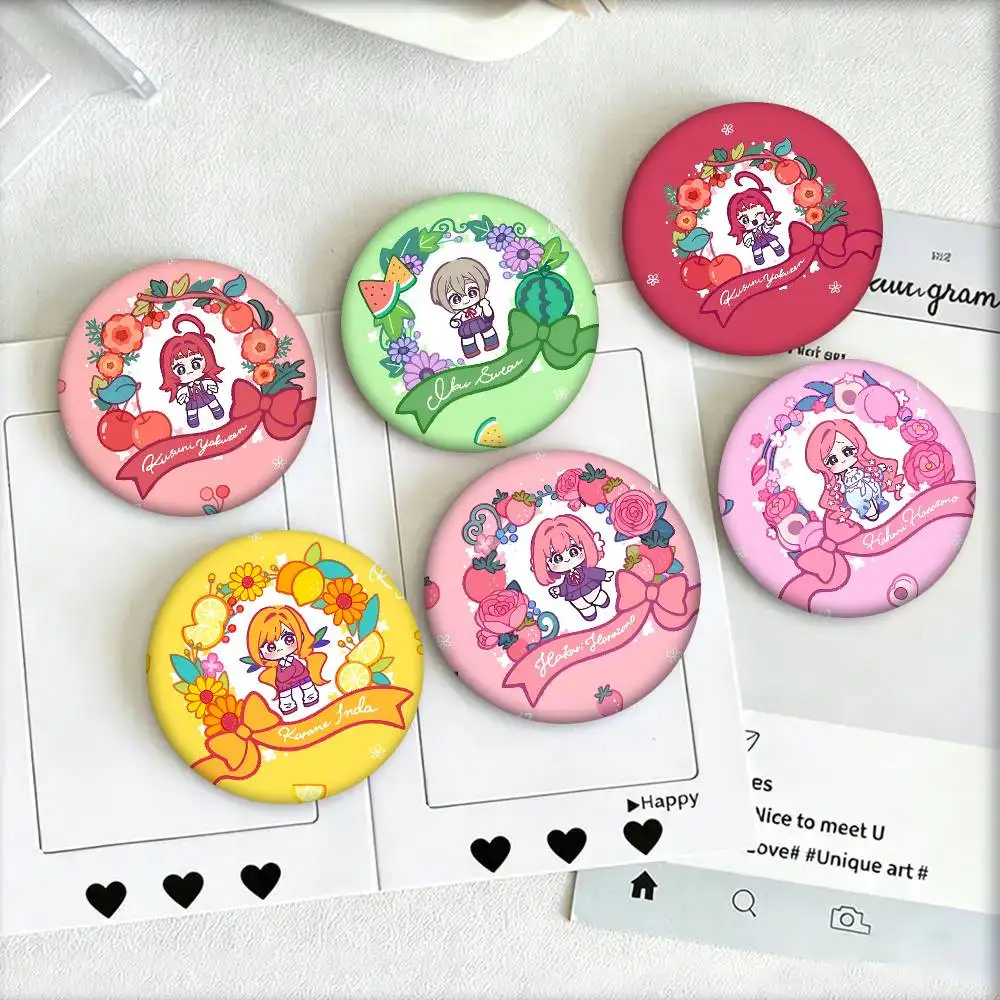 Cartoon Anime The 100 Girlfriends Who REALLY Love You Round Badges Can Be Used To Decorate Clothes And Backpack Pins