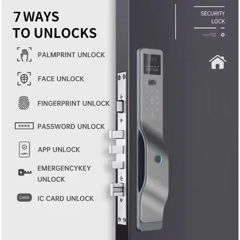 【CHIMU HOME】 Aurelysse Global Version 9-Language Voice Smart with 3D Face Identification Palm Vein Recognition Video