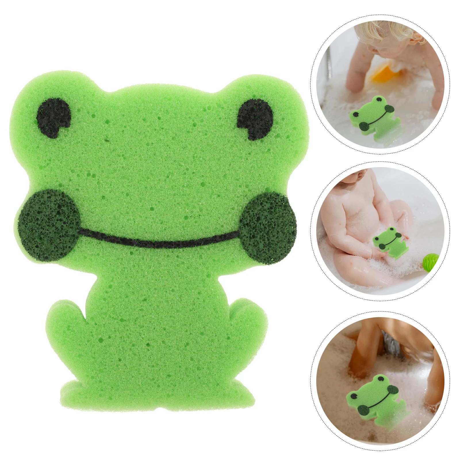 

Gentle Cute Animal Baby Bath Sponge with Soft Absorbent Newborn Shower Scrubber for Sensitive Skin Care