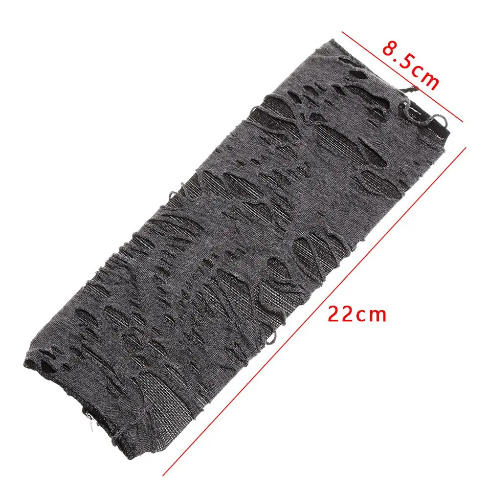 Masquerade Women Arm Warmer Long Gothic Black Punk Mittens Hole Halloween Gloves Beggar Style