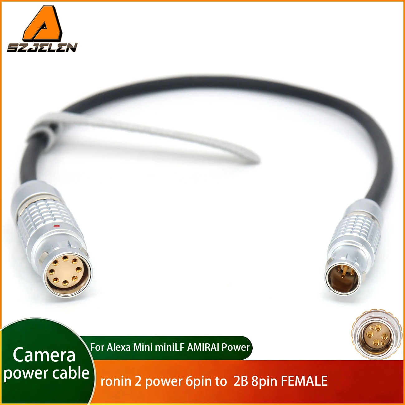 FGJ 1b 4+2Pin to 2B 8pin female for DJI ronin 2 power supply  ARRI Alexa Mini  miniLF AMIRAI Power Cable
