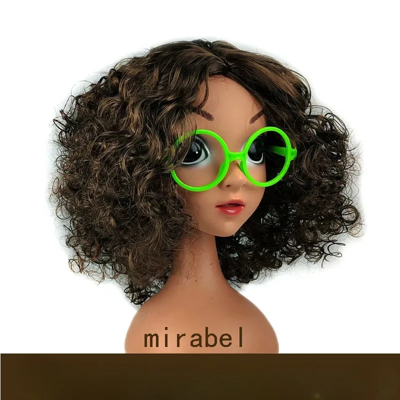 Magic Full House Mirabel Wig with Frame Headgear ENCANTO Dress Up Prop Headgear Mirabel Wig Cosplay Props