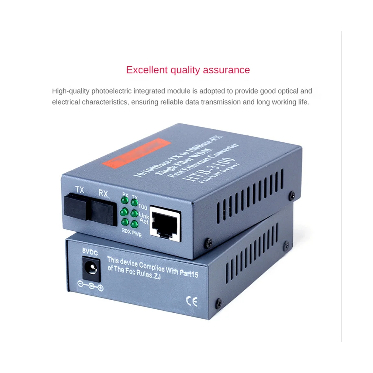 جهاز الإرسال والاستقبال الألياف واحد ، HTB-3100 ، SC 10 m ، 25 كجم ، 100m ، 1 Pair ، محول الألياف ، الاتحاد الأوروبي التوصيل