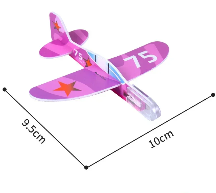 20-100 Pcs/Bag Gliders Planes Foam Assemble Airplane Toys Kids Birthday Gifts Party Favors Children School Prizes Goodie Fillers