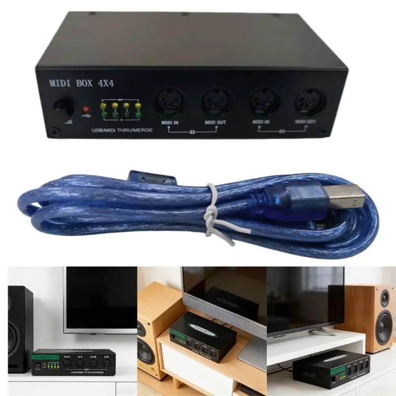 

B03F USB-контроллер 4 в 4 выхода, разветвитель для подключения нескольких устройств и игровой дизайн, пластиковая конструкция