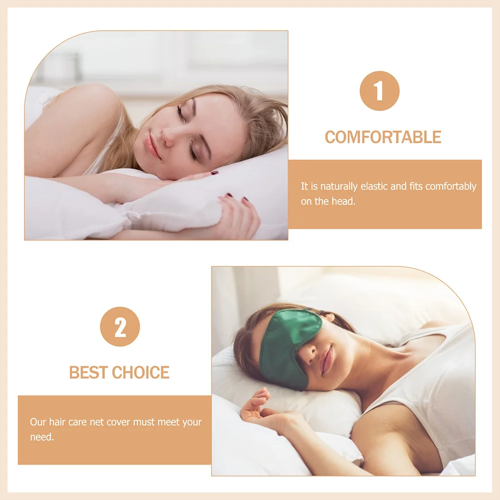 

2pcs Crochet Net For Long-Term Use Sleep Hair Home Salon Girl Net Cap Comfortable Gift Home Use Hair Cover