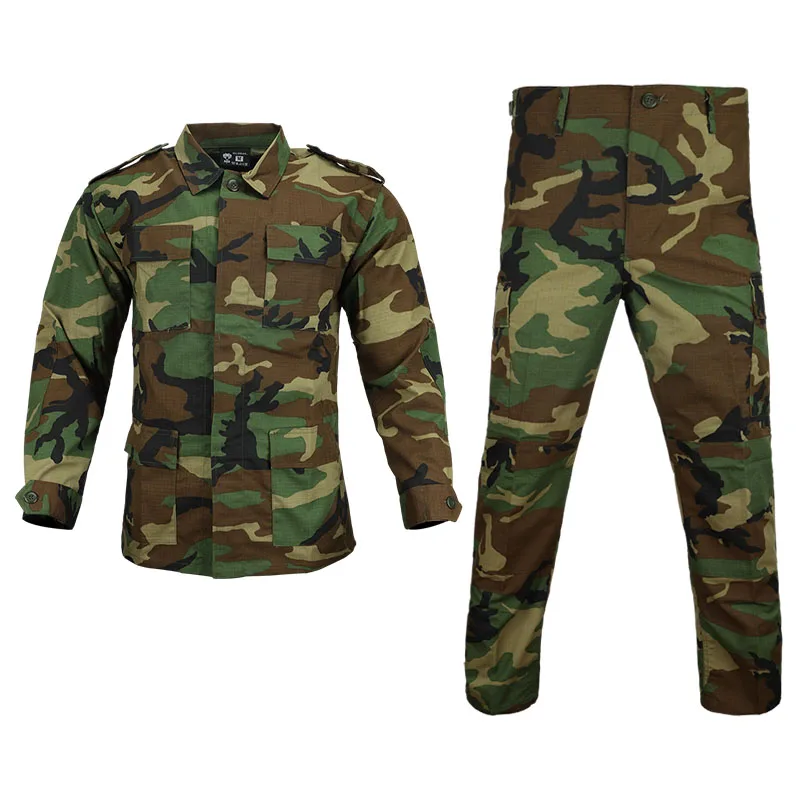 MGFLASHFORCE Uniforme mimetica da uomo Tuta da combattimento tattica da caccia Airsoft Paintball Camicia e pantaloni