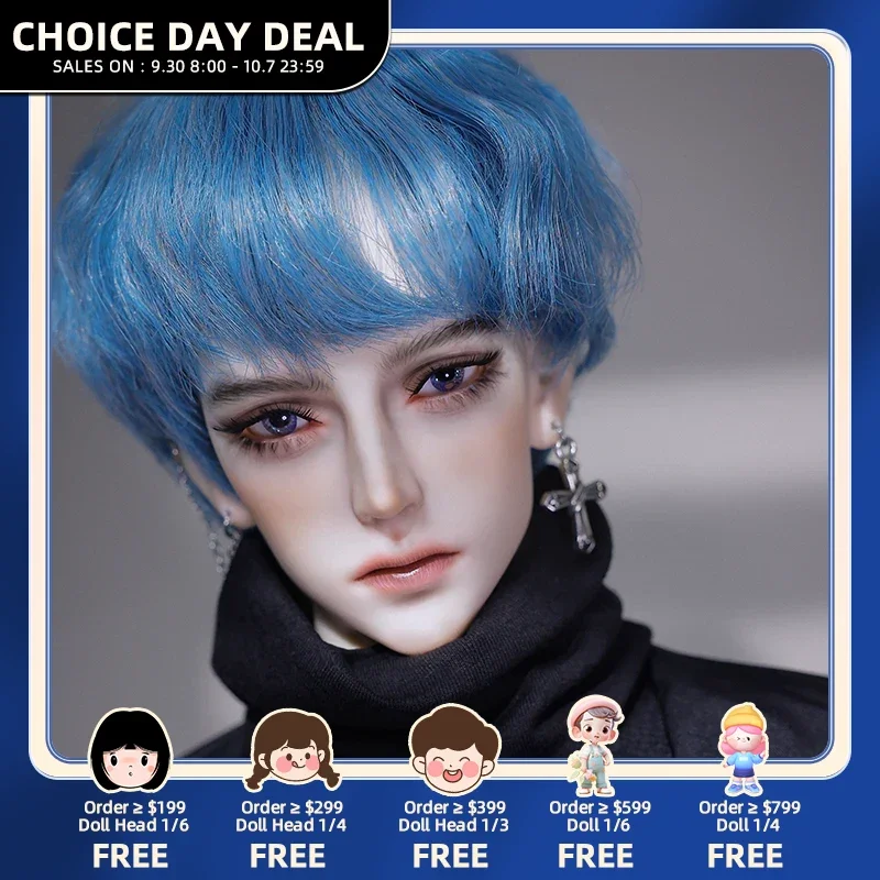 Shuga Fairy Doll BJD 1/3 Randy New Design 72cm Handsome Korean Idol Blue Wig Fashion Fullset Dolls