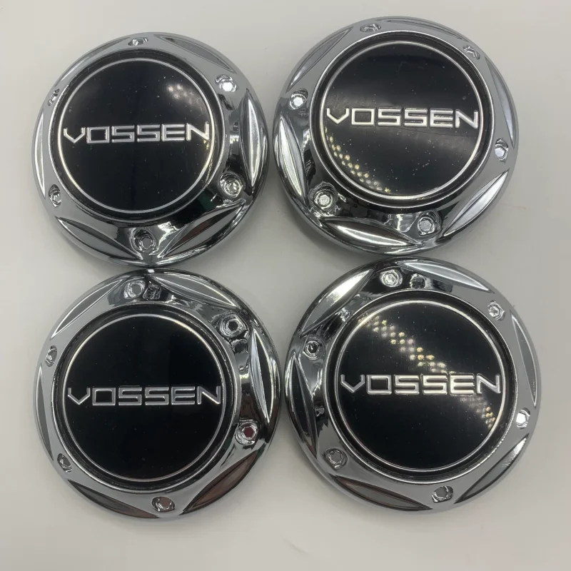 1 Set 4-Piece High-Quality 68mm Vossen Wheel Hub Center Cover Car Wheel Hub Replacement Dust Cover Car Styling Accessories