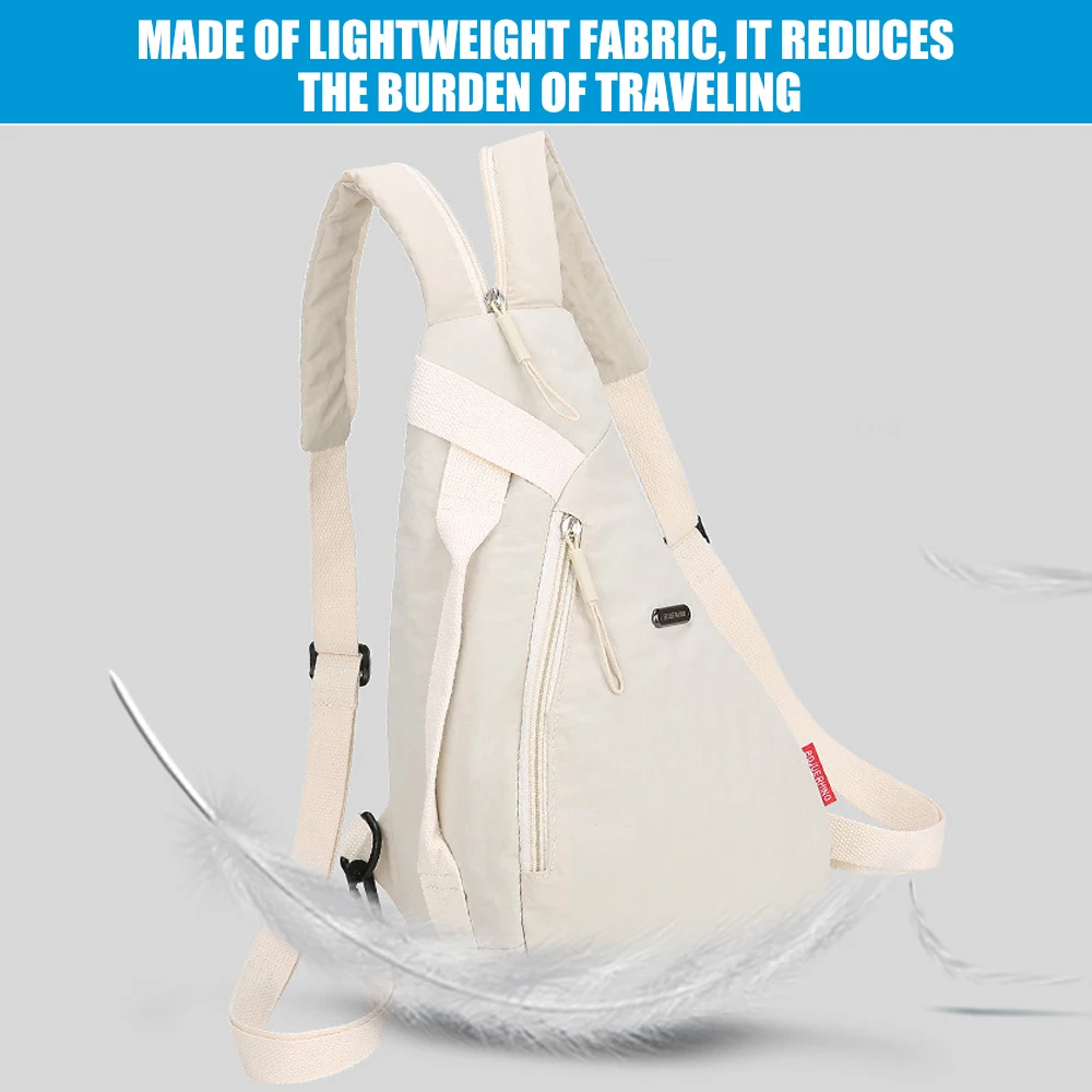 1PCS Crossbody Sling Bag Backpack for Men & Women, Convertible Shoulder Bag Waterproof Chest Bag for Daypack Travel Hiking