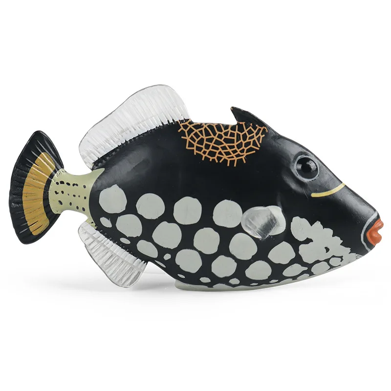 Children Solid Simulation Tropical Fish Model Marine Biological Toy Pufferfish  Bubble Fish Tank Decorative Ornaments