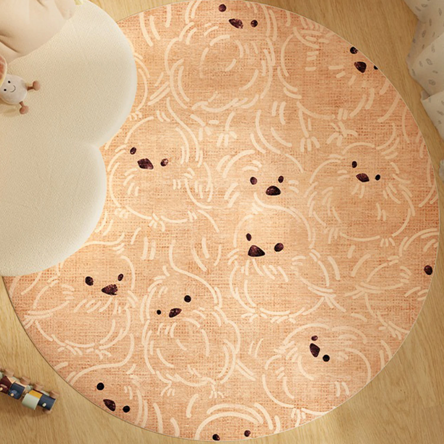 

Round Carpet for Living Room Area Rugs Bedroom Soft Children's Room Floor Mat Home Decoration Tapis Alfombra Redonda שטיח לסלון