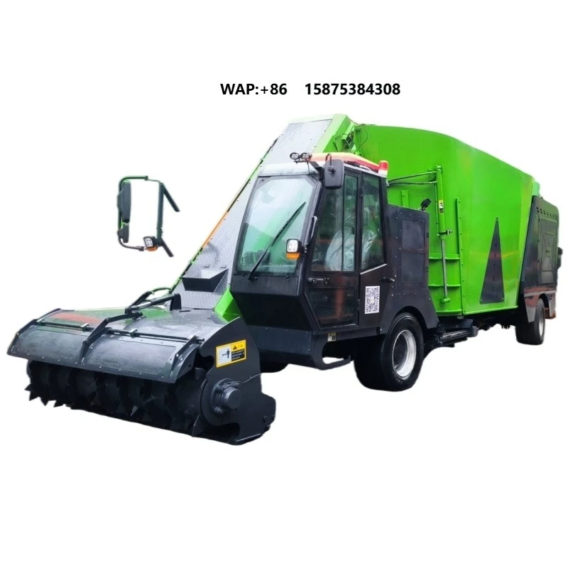 12-30m3 Customizable Animal Self Propelled Feed Mixer Vertical Tmr Feed Mixers Suitable for Dairy Farms