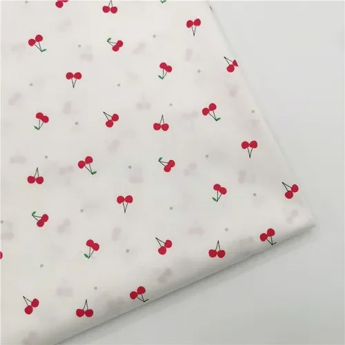 Mini Fruit Floral Bunny Cotton Twill Fabric