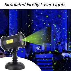 Outdoor Garden Projector LED Firefly Laser Light Waterproof Stage Light Wedding Party Christmas Garden Decoration