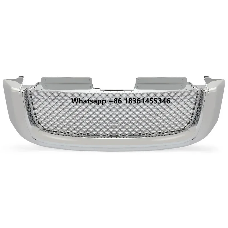 Envoy Chrome Luxury Mesh Style Front Upper Hood Bumper Grille For 02-08 C