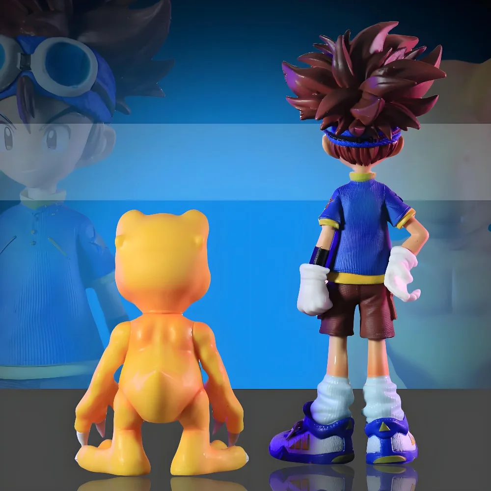デジタルモンスターアニメフィギュア夜神太一アグモンデジモンアドベンチャーアクションフィギュアコレクションモデルおもちゃギフト