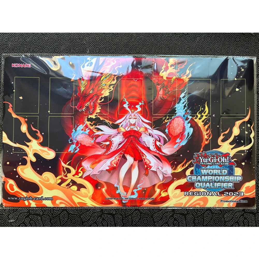 Yugioh Playmat with Zones Kurikara The Immovable Avatar TCG CCG OCG Trading Card Game Mat Yu-Gi-Oh Mats-Y108