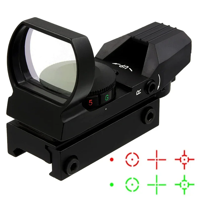 

Green Red Dot Sight Scope HD101 Red Dot Tactical Optics Riflescope Fit 11/20mm Rail Rifle Sight for Hunting