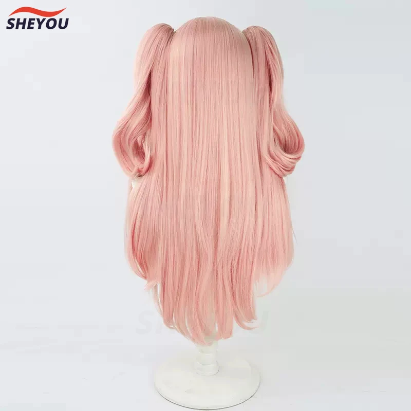 Game Zenless Zone Zero Nicole Demara Cosplay Wig Long Pink Curls Heat Resistant Hair Halloween Party Wigs + Wig Cap