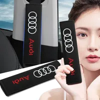 Car Seat Belt Cotton Safety Belt Shoulder Protector Cover For Audi A4L A6L A3 A4 TT Q3 Q5 Q7 A5 A7 S3 S4 S5 S6 S8 RS3 RS4 RS5