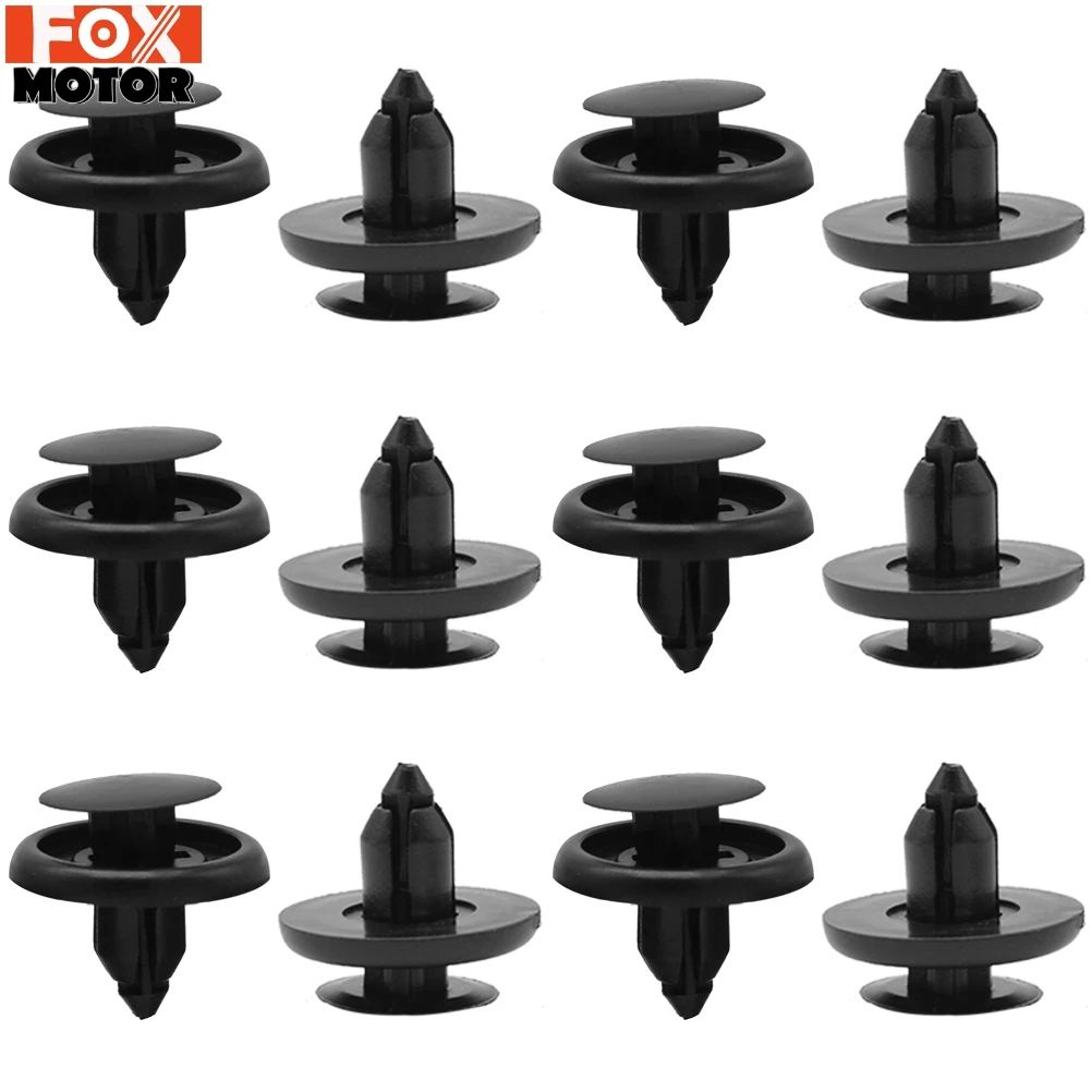 50X Under Engine Cover Tray Clips Fastener Car Fender Shield Bottom Splash Guard Self-tapping Screw Kit For Toyota Avensis Lexus