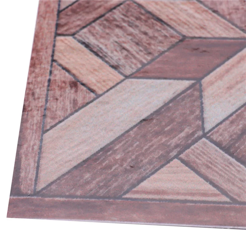 

A23P 80 шт., наклейка на плитку с рисунком древесины, самоклеящаяся плитка, художественная диагональная 3D наклейка на пол для ванной комнаты, кухни, декор