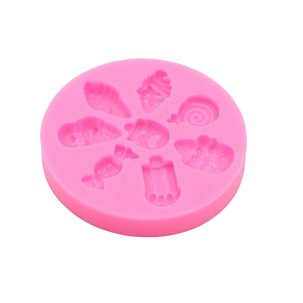 Mini Candy Cookie Love Ice Cream Shape Resin Jewelry Accessories Silicone Mould DIY Chocolate Flip Cake Dessert Decoration Molds