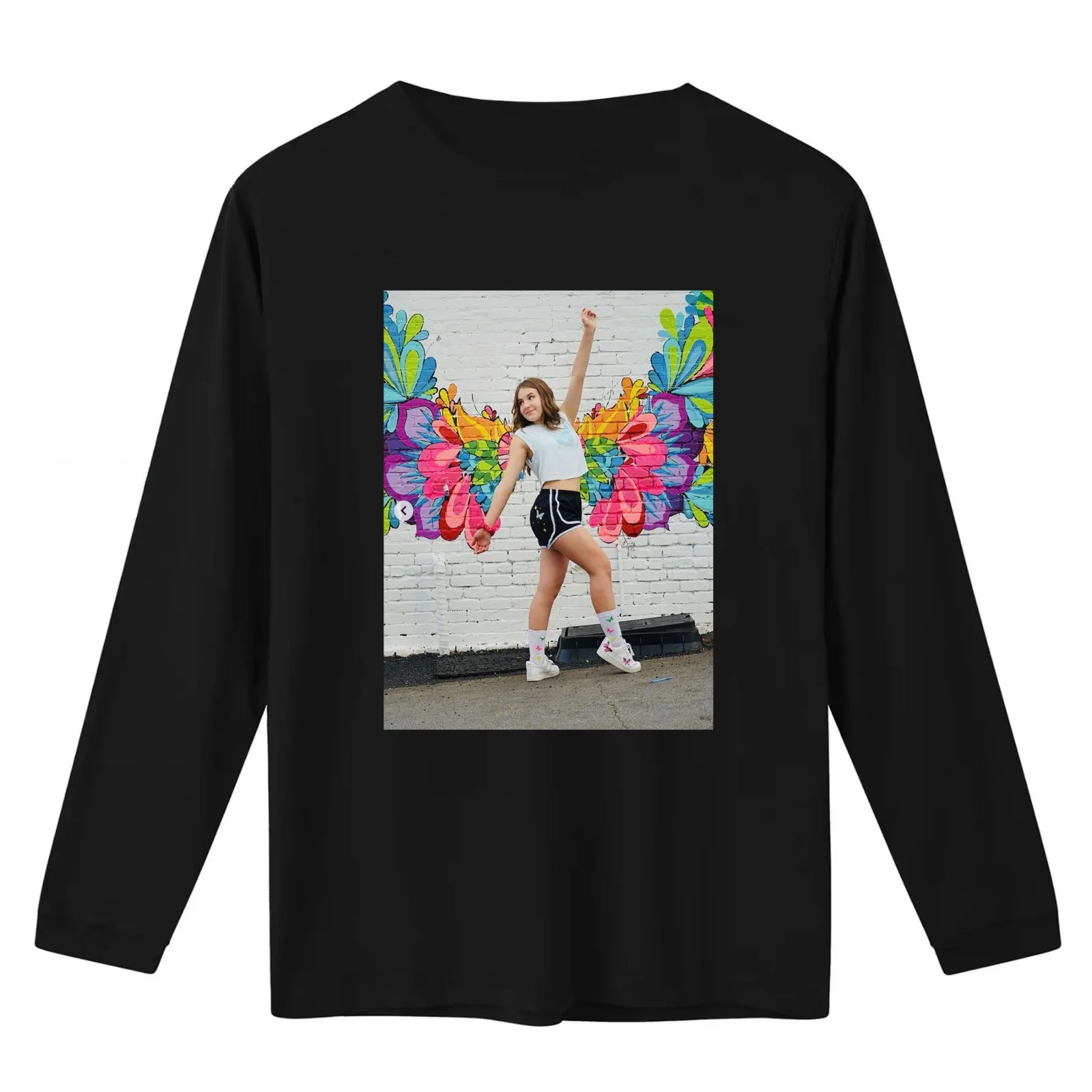 piper rockelle piper rockelle piper rockelle Pose T-Shirt Summer Casual Cotton Tee Oversized Streetwear Tops 100% Cotton