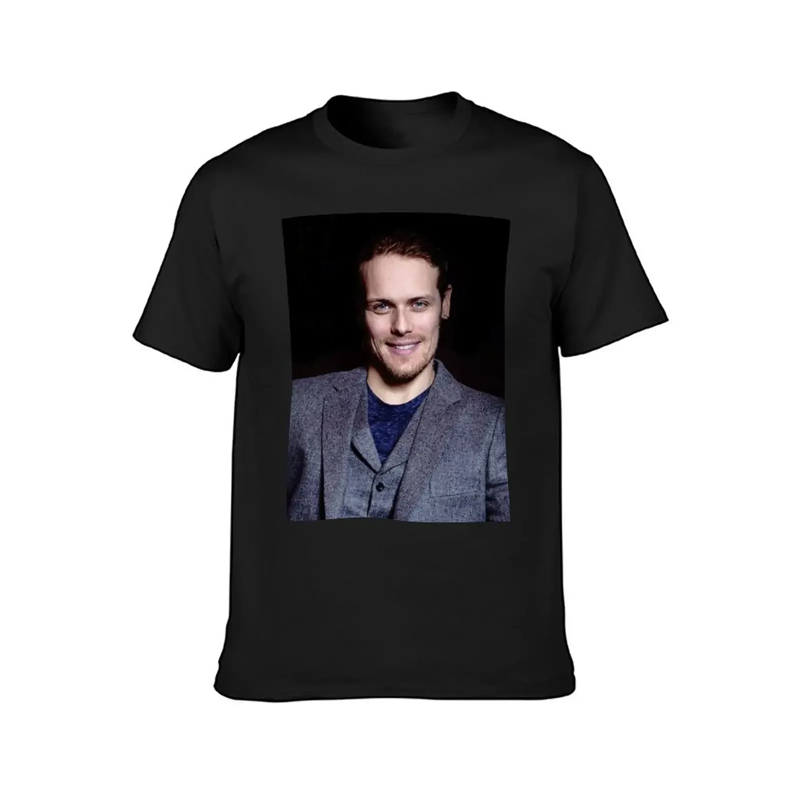 Sam Heughan T-Shirt designer shirts rapper graphic tees graphic t shirt vintage Short sleeve tee men workout shirt