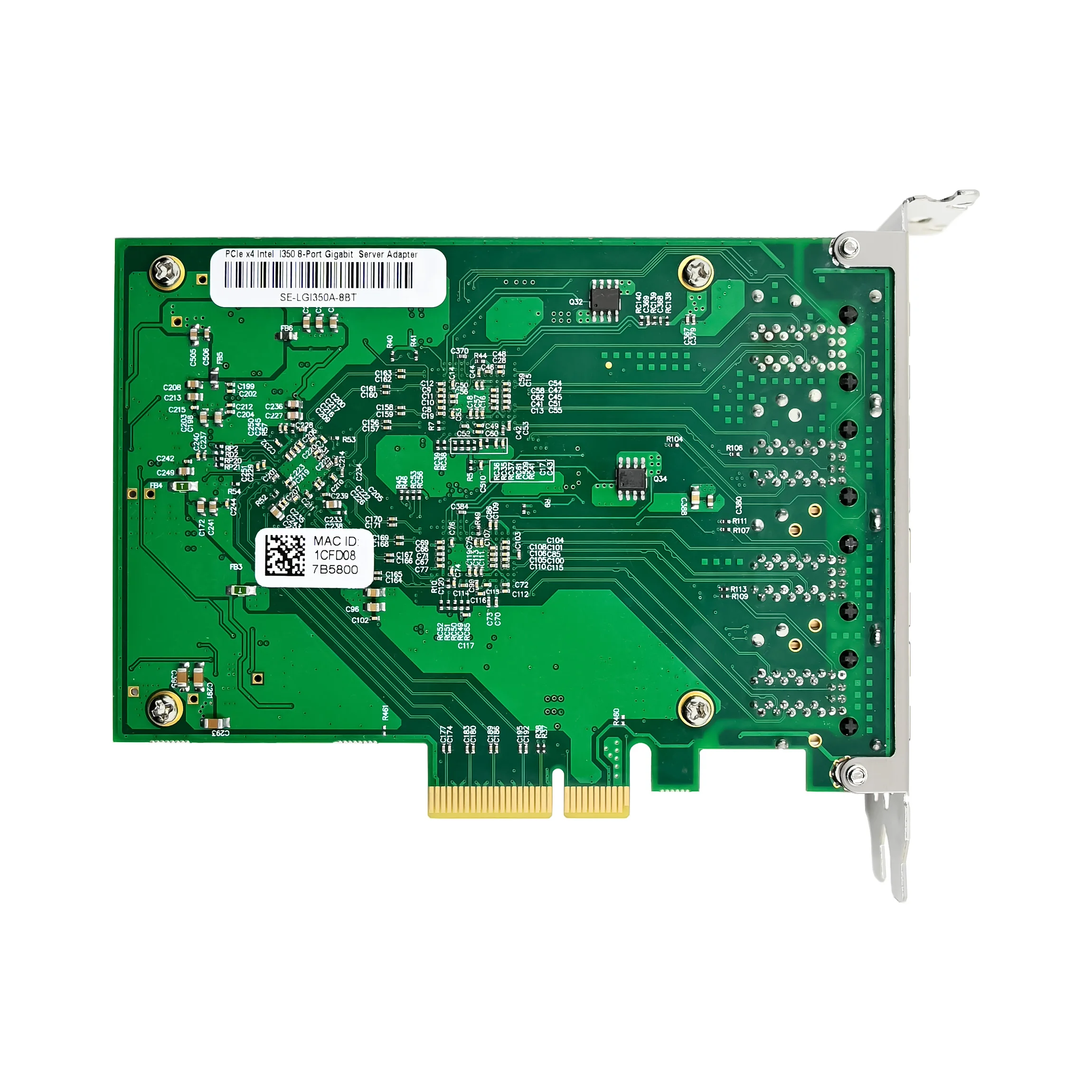 PCIe X4 I350-T8 Eight-1G RJ45 Machine Vision NIC