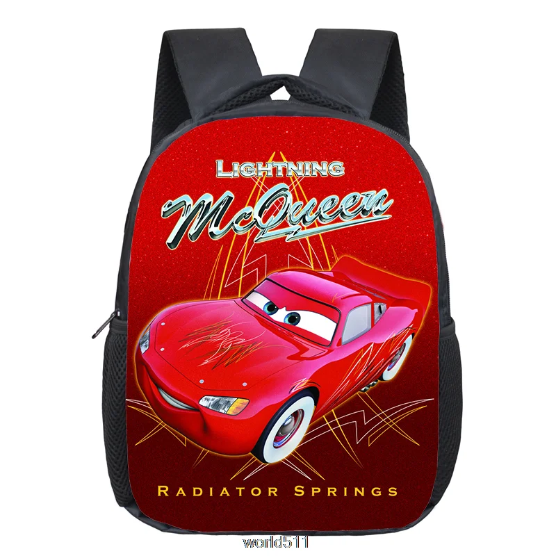 12 Inch Cool McQueen Car 95 Print Backpack For 2-4 Years Old Kids Children School Bags Small Toddler Bag Kindergarten Bags