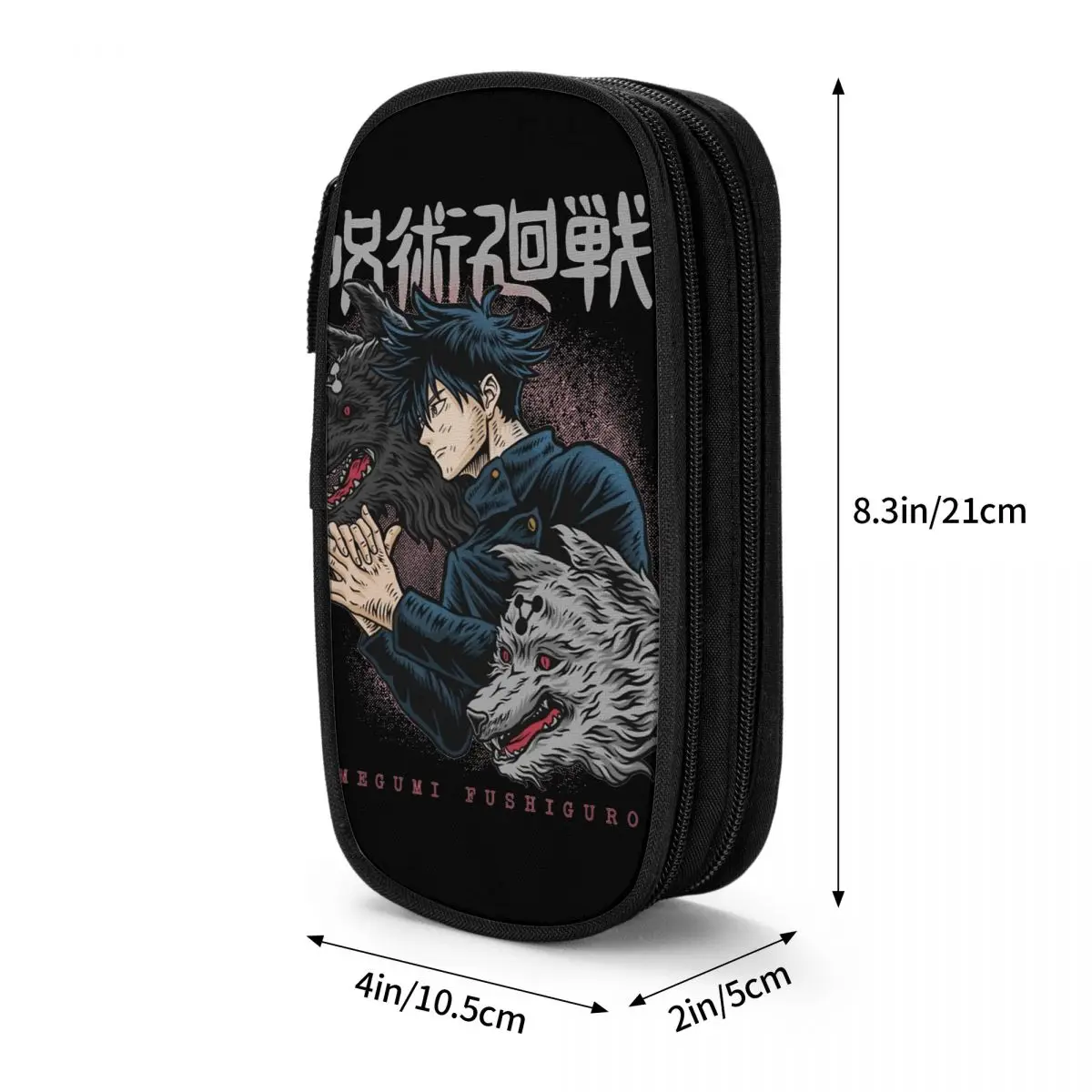 Megumi Fushiguro Anime Jujutsu Kaisen Pencilcases Pen Box studente borsa di grande capacità materiale scolastico regali di cancelleria