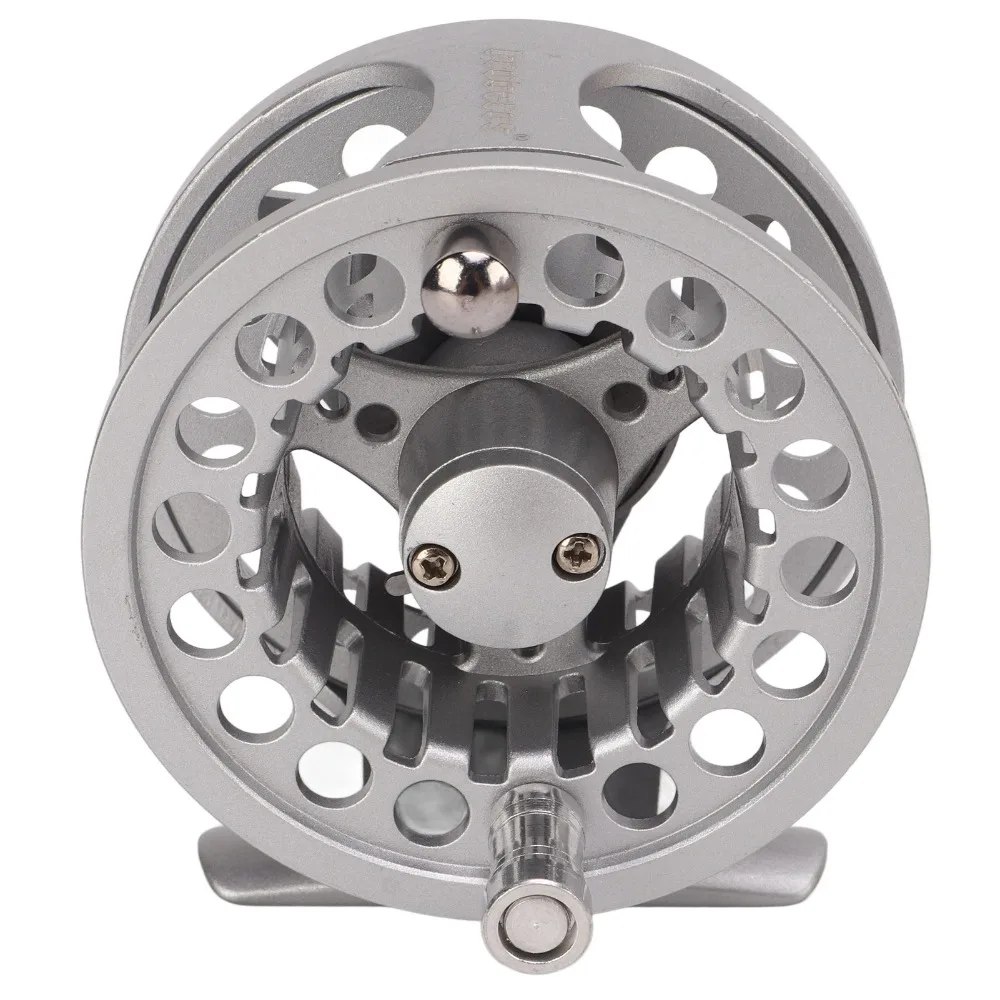 3-4wt-フライフィッシングリール-アルミ合金-シルバー-ラージアーバー-フライリール-左右両用-フルメタル-フライリール-淡水釣り用
