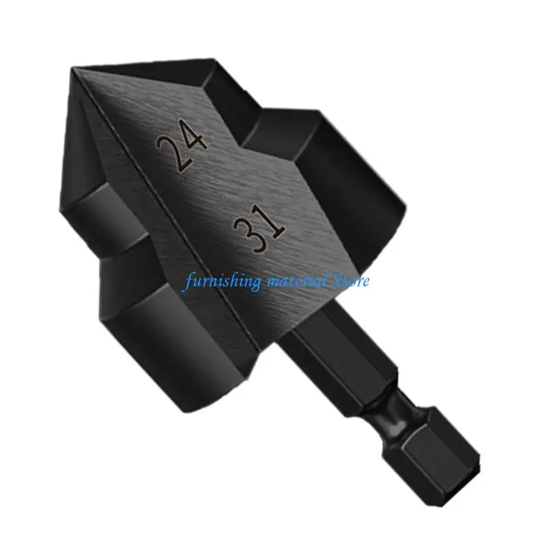 

Y5GD 3/4" 1inch Pipe Lifting Step Drill Bit for Pipe Reaming and Deburring with 1/4 Inch Shank Hole Expansion Tool
