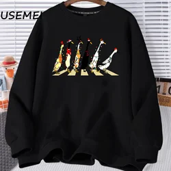 Lustige Weihnachten Enten Hoodeis Sweatshirt Harajuku Pullover Tierliebhaber Sweatshirts Damen Weihnachtsfeier Kleidung Pullover