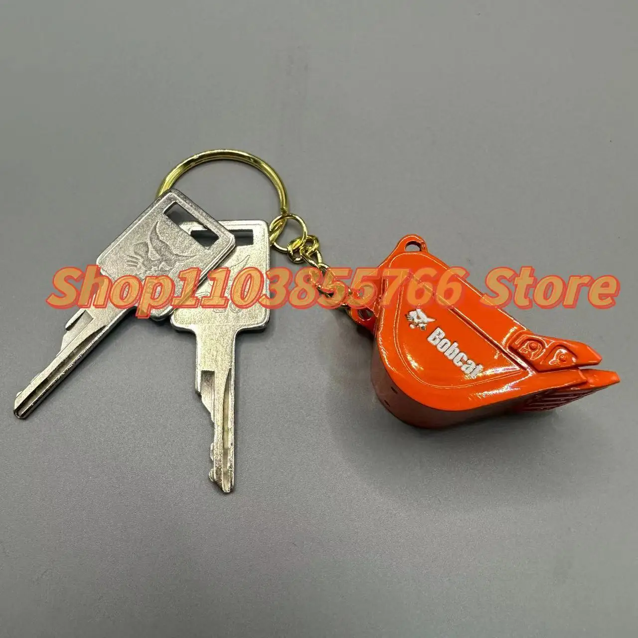 2PCS D250 Ignition Keys 6693241 For S160 S185 S331 S550 Bobcat Skid Steer Loader Sweeper Key Excavators Heavy Equipment Keychain