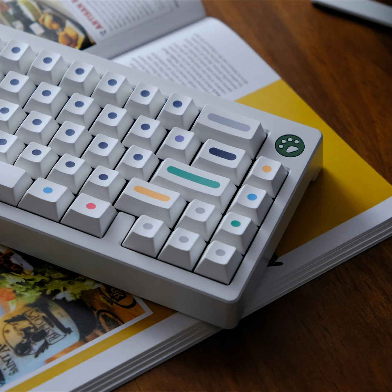 PBT Keycap GMK Dots Keycaps Cherry Profile Dye Sublimation Key Caps 133 Keys For MX Keyboard 65% 75% Anne GH60 Wooting