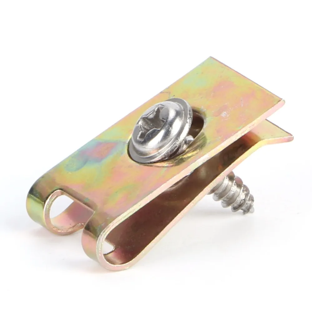 Stainless Steel U-Type Clip Nuts Silver Universal Panel Fastener Retainer Nut for Motorcycles / Automobiles Panel Fix