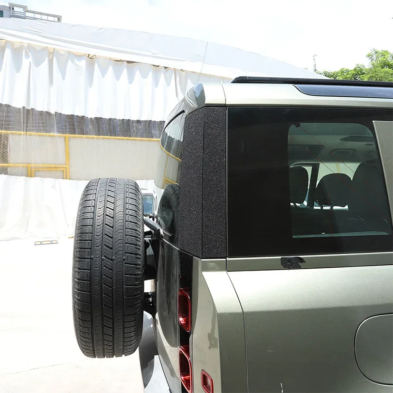 

For Land Rover Defender 90 110 130 2020-2024 PVC Black Car Tailgate Center column Trim sticker Car Accessories